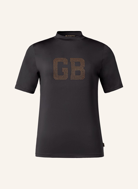 GOLDBERGH T-shirt FELICITY with decorative gems BLACK/ GOLD
