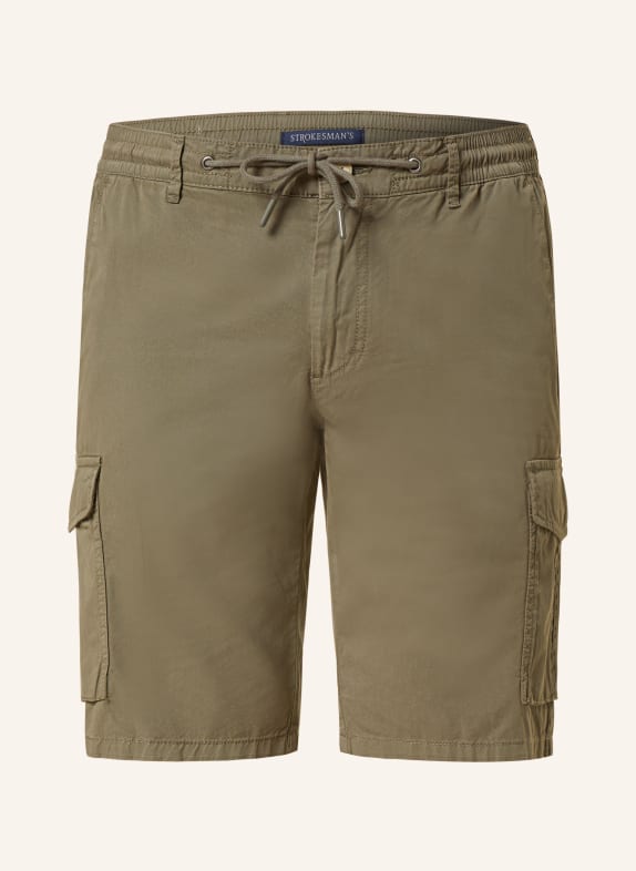 STROKESMAN'S Cargo shorts comfort fit KHAKI