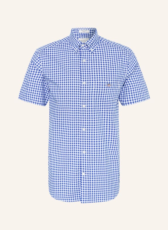 GANT Short sleeve shirt regular fit WHITE/ BLUE