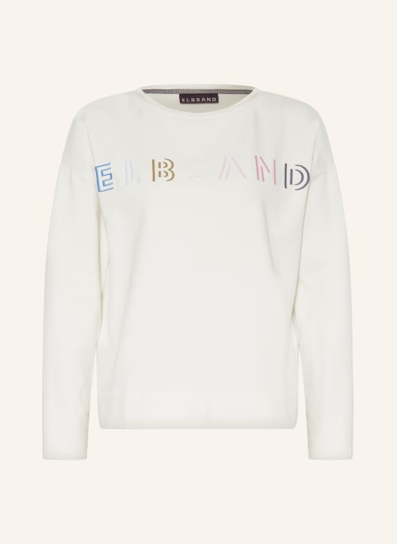 ELBSAND Sweatshirt ALMA WHITE/ BLUE/ PINK