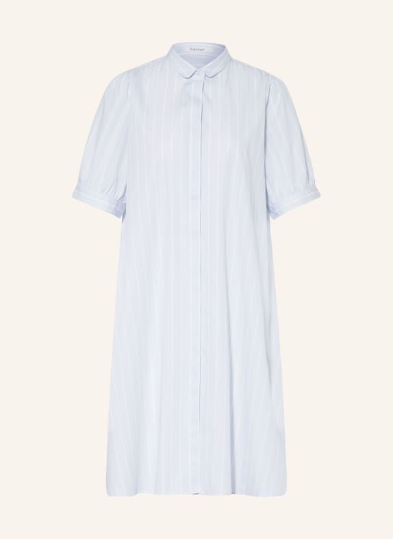 Soluzione Košilové šaty TMAVĚ MODRÁ/ BÍLÁ