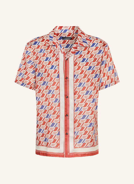 J.LINDEBERG Resort shirt comfort fit ROSE/ WHITE/ BLUE