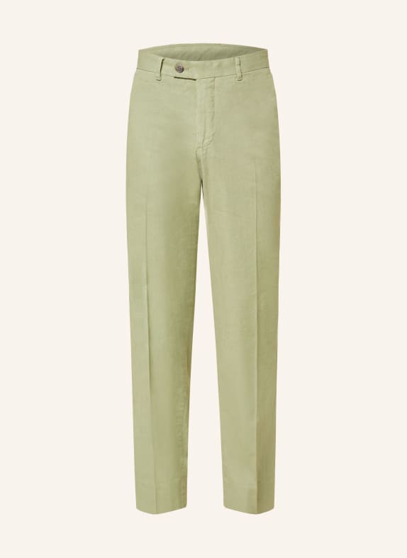 J.LINDEBERG Chinos with linen OLIVE