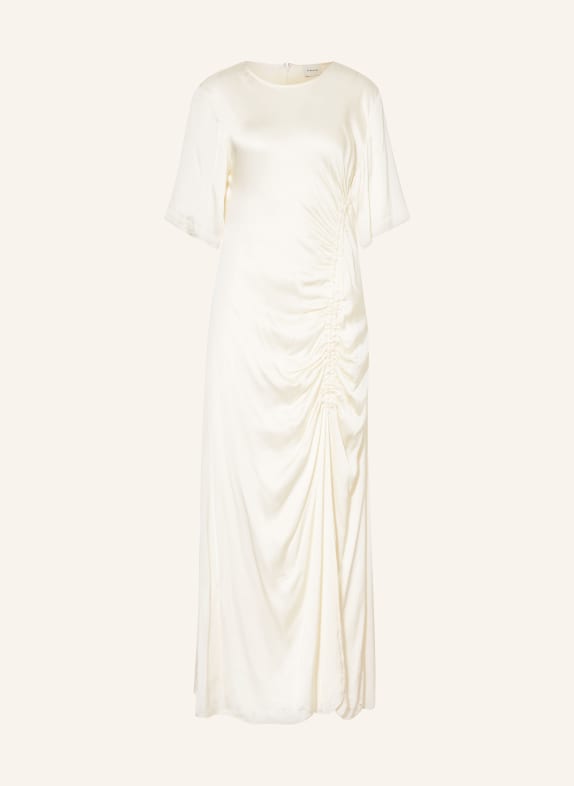 Herskind Satin dress SEBASTIAN with 3/4 sleeves WHITE