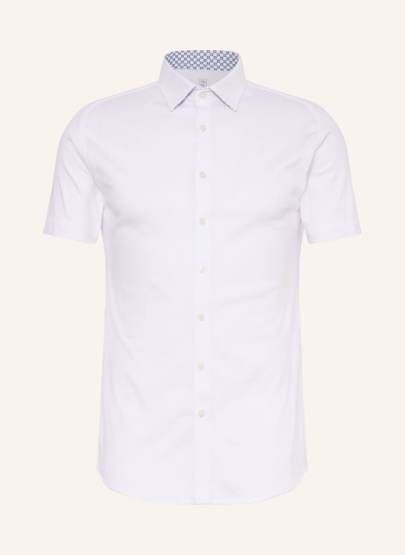 DESOTO Short sleeve shirt slim fit in jersey WHITE