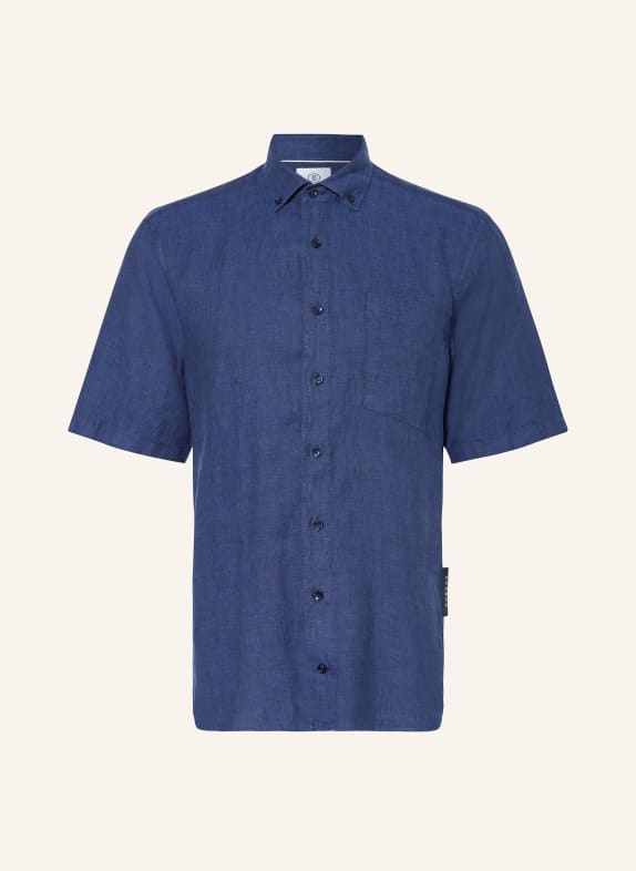 BOGNER Short sleeve shirt LYKOS regular fit made of linen DARK BLUE