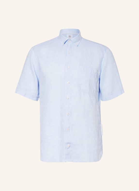 BOGNER Short sleeve shirt LYKOS regular fit made of linen LIGHT BLUE