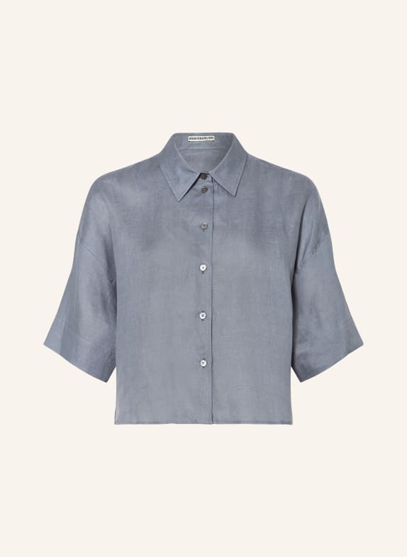 DRYKORN Shirt blouse YARIKA made of linen BLUE GRAY