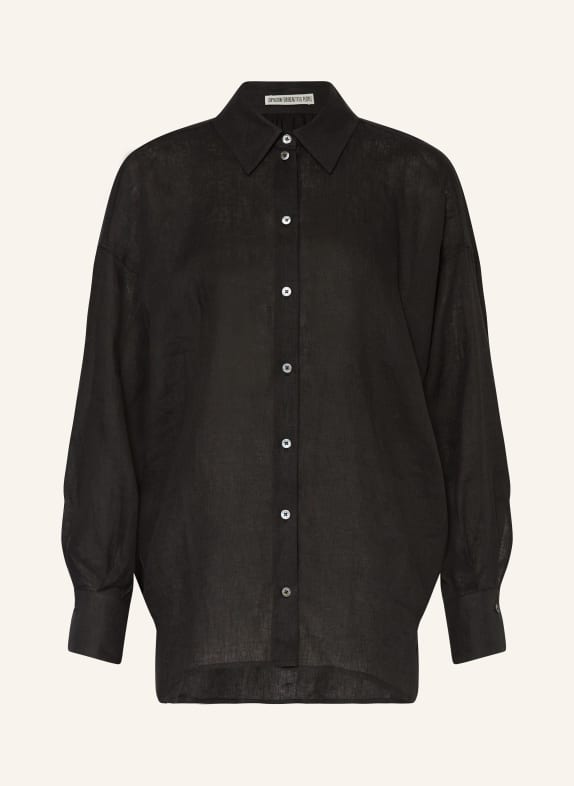DRYKORN Shirt blouse EFFIE made of linen BLACK