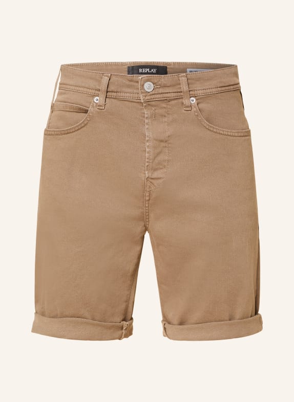 REPLAY Jeansshorts Tapered Fit 725 PEANUT