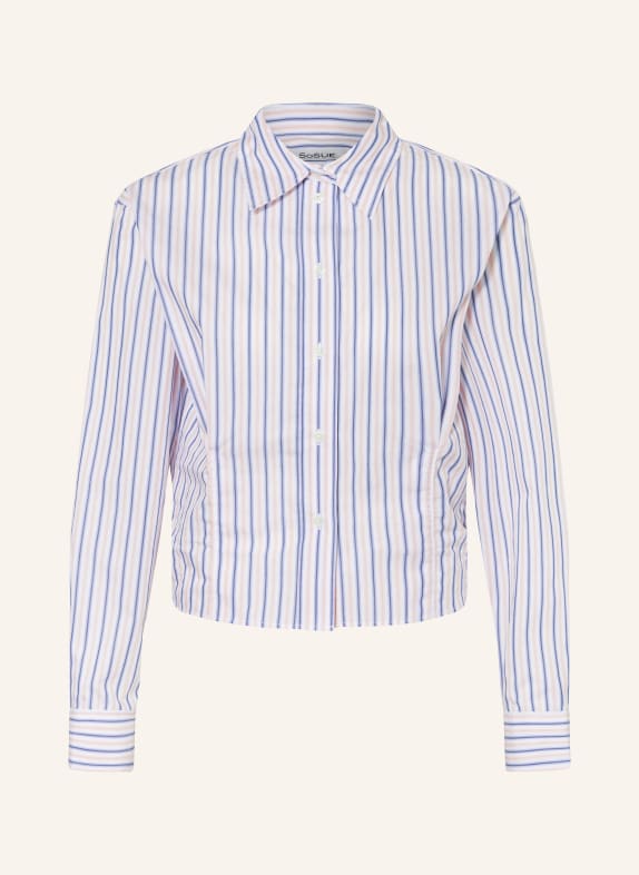 SoSUE Cropped shirt blouse MELBOURNE ROSE/ BLUE/ WHITE
