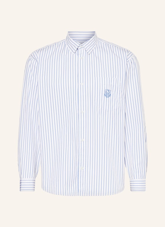 carhartt WIP Shirt LINUS comfort fit WHITE/ BLUE