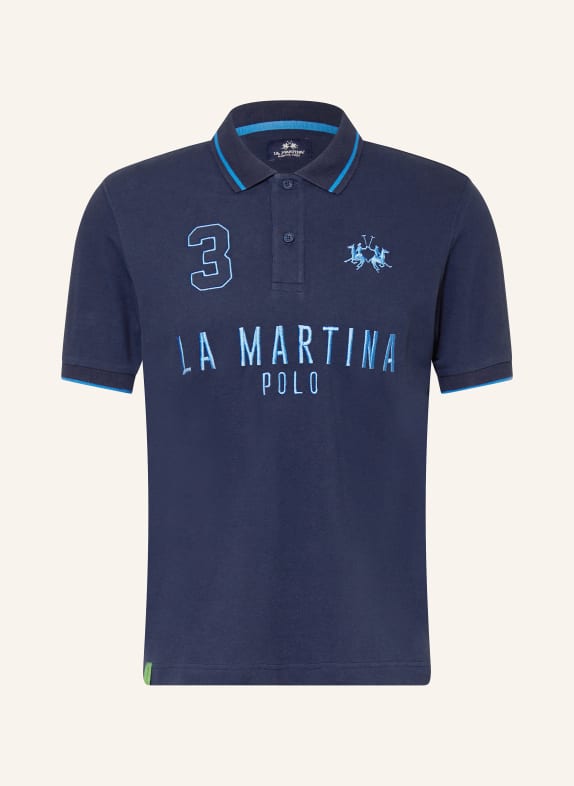 LA MARTINA Piqué polo shirt regular fit 07017 Navy