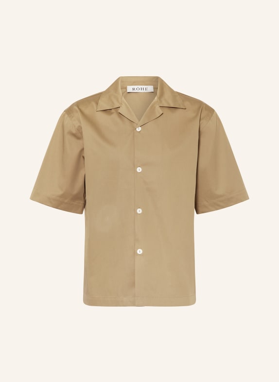 RÓHE Resort shirt comfort fit BROWN