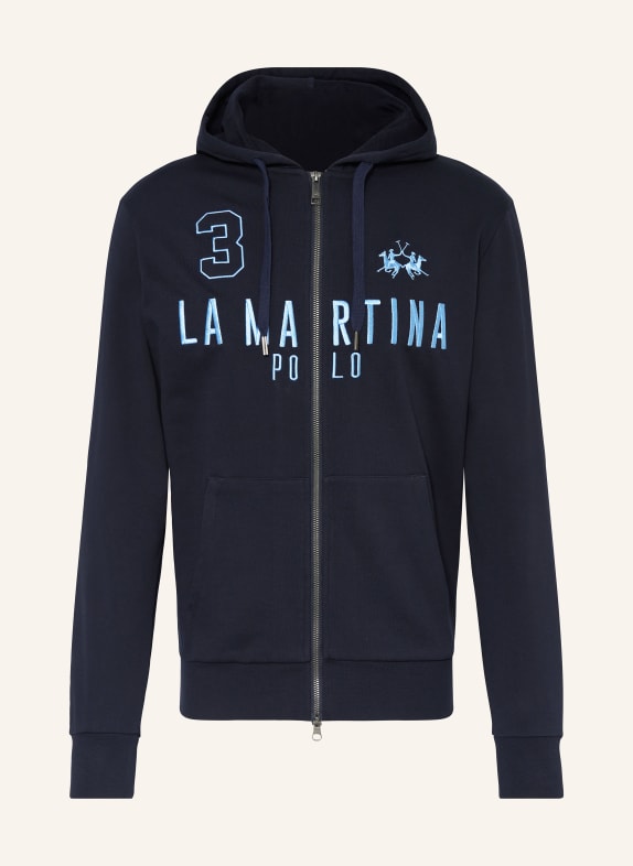 LA MARTINA Sweat jacket DARK BLUE/ BLUE