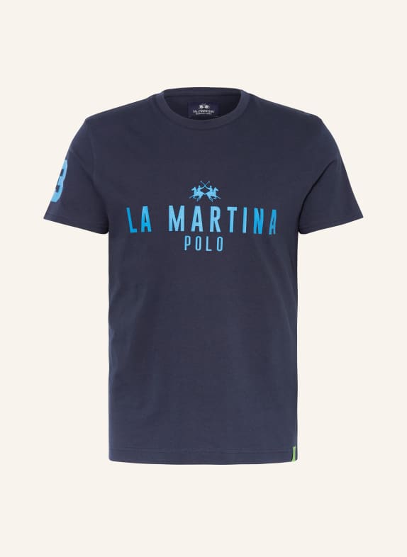 LA MARTINA T-shirt GRANATOWY/ NIEBIESKI