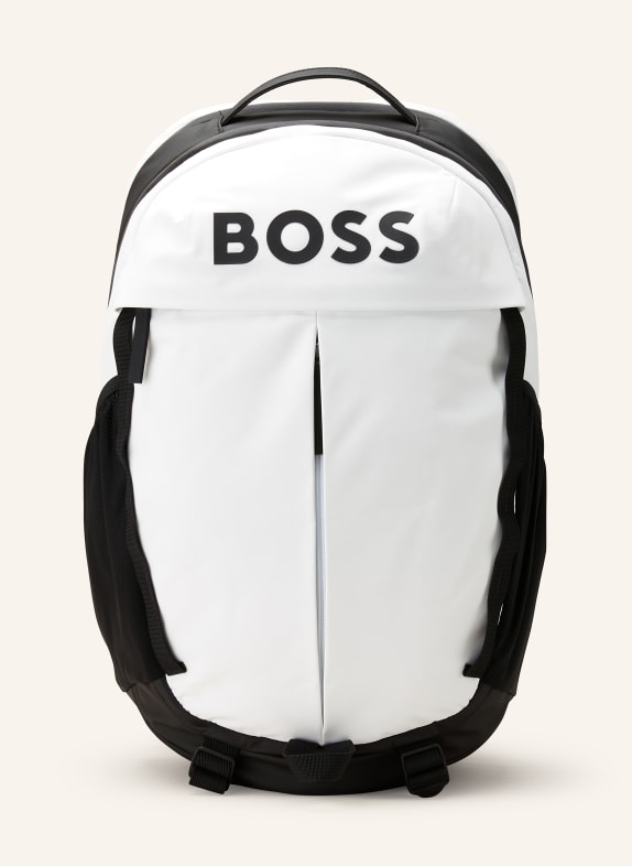 BOSS Backpack STORMY with laptop compartment BLACK/ WHITE