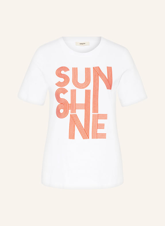 SUNCOO T-Shirt MEDAN WEISS/ ROT