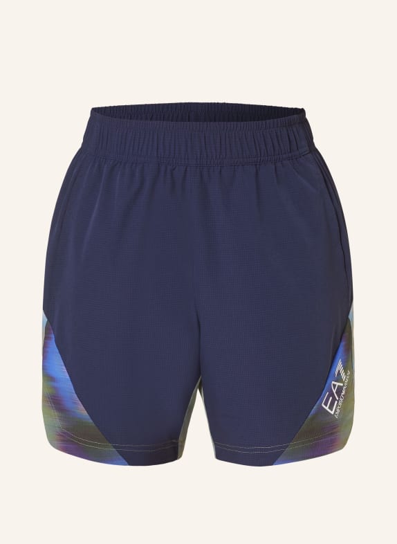 EA7 EMPORIO ARMANI Tennis shorts PRO DARK BLUE/ MINT