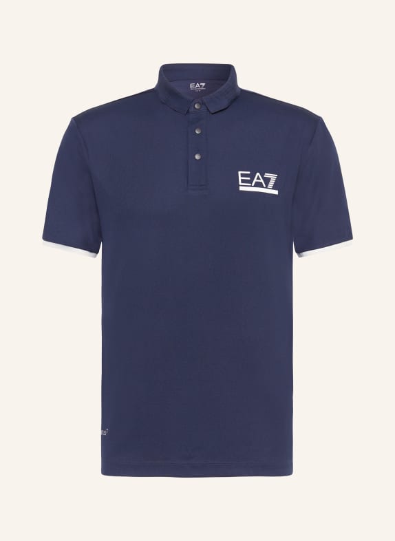EA7 EMPORIO ARMANI Performance polo shirt PRO DARK BLUE