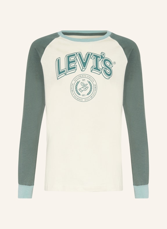 Levi's® Koszulka z długim rękawem BIRCH KREMOWY/ ZIELONY