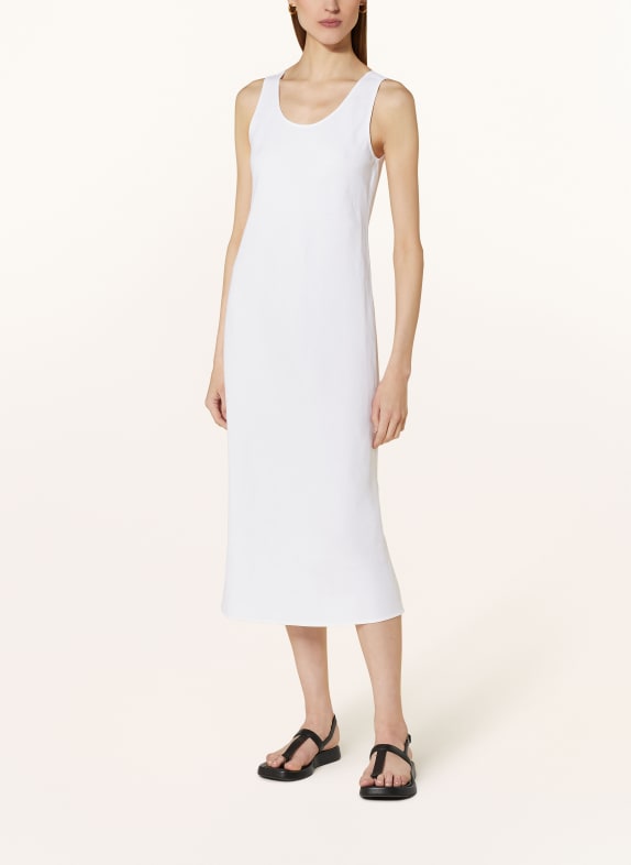 MaxMara STUDIO Dress ULTIMO with linen WHITE