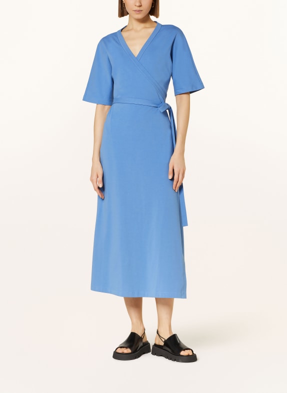 MaxMara LEISURE Sukienka kopertowa PISANO 002 SKY BLUE