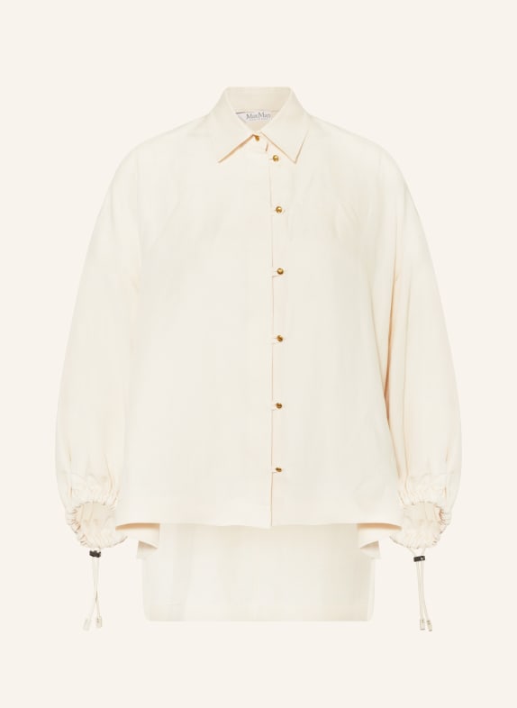 Max Mara Shirt blouse RODEO with linen and silk ECRU