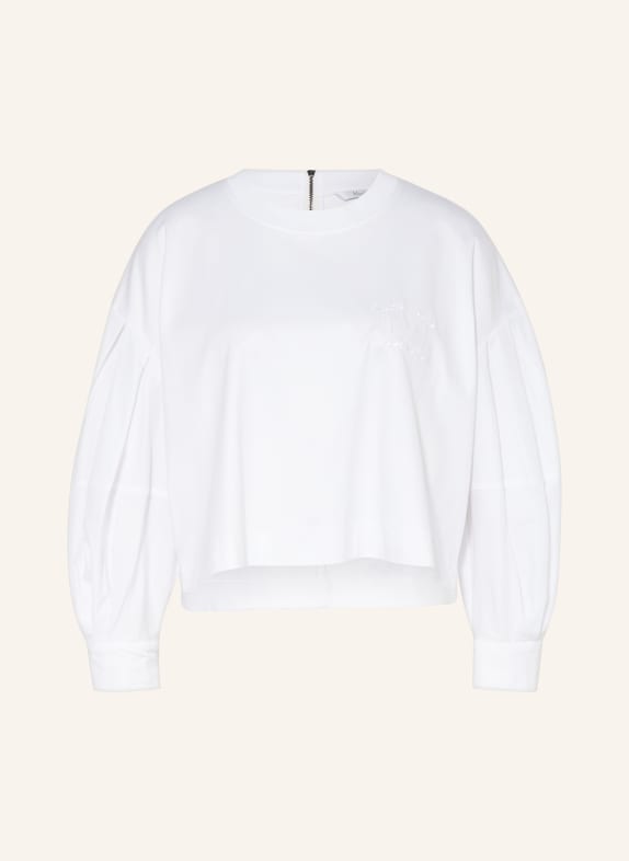 Max Mara Sweatshirt DOLLY in mixed materials WHITE