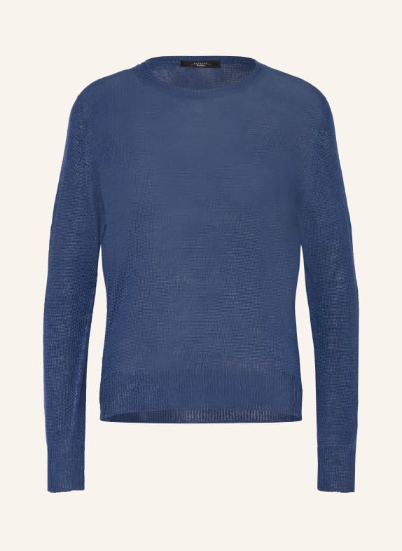 WEEKEND MaxMara Linen sweater ATZECO DARK BLUE