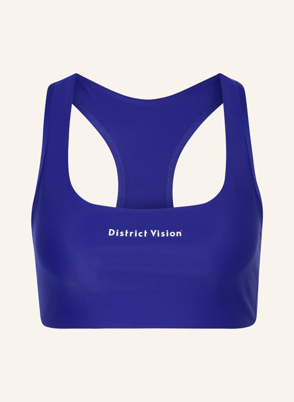 District Vision Sports bra TWIN LAYER BLUE