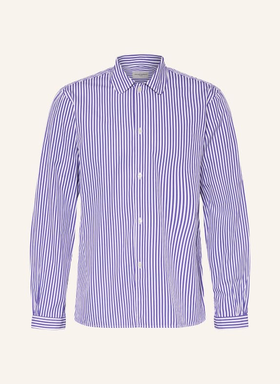 Officine Générale Shirt ELOAN straight fit WHITE/ PURPLE
