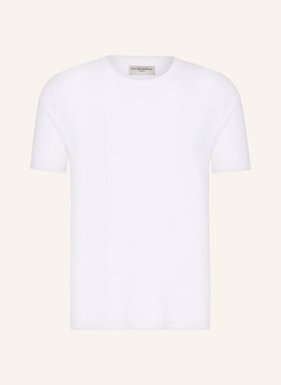 Officine Générale T-shirt made of linen CREAM