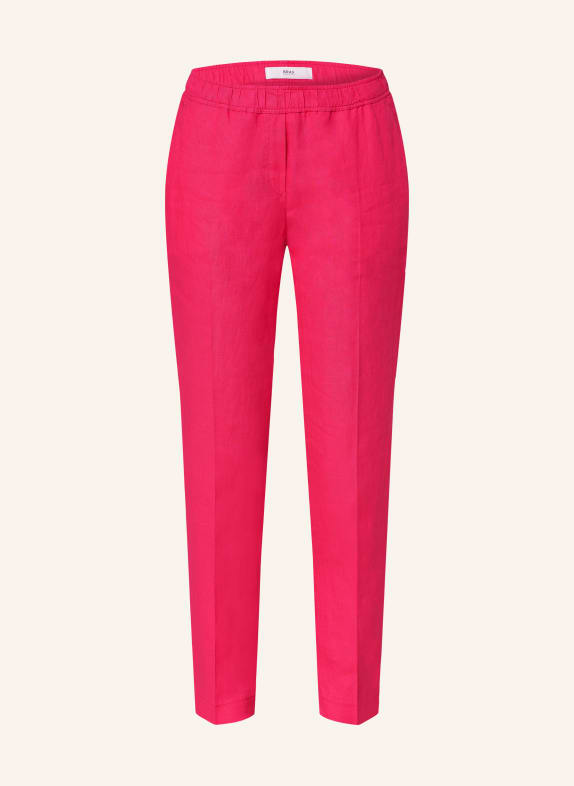 BRAX Linen trousers STYLE MARON PINK