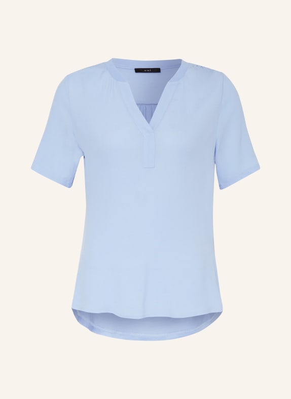 oui Shirt blouse in mixed materials LIGHT BLUE