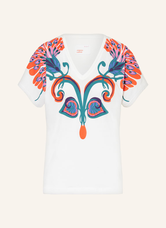 oui T-shirt with decorative gems WHITE