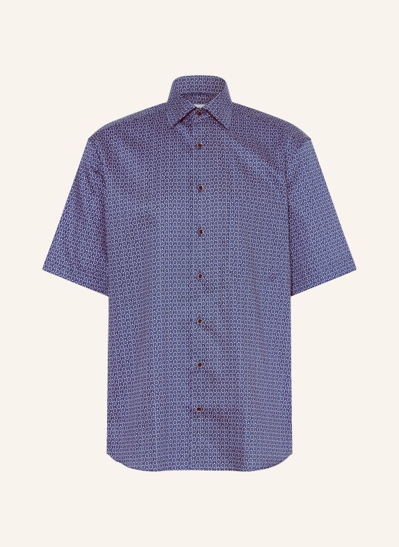 ETERNA Short sleeve shirt comfort fit DARK BLUE/ WHITE/ LIGHT BLUE