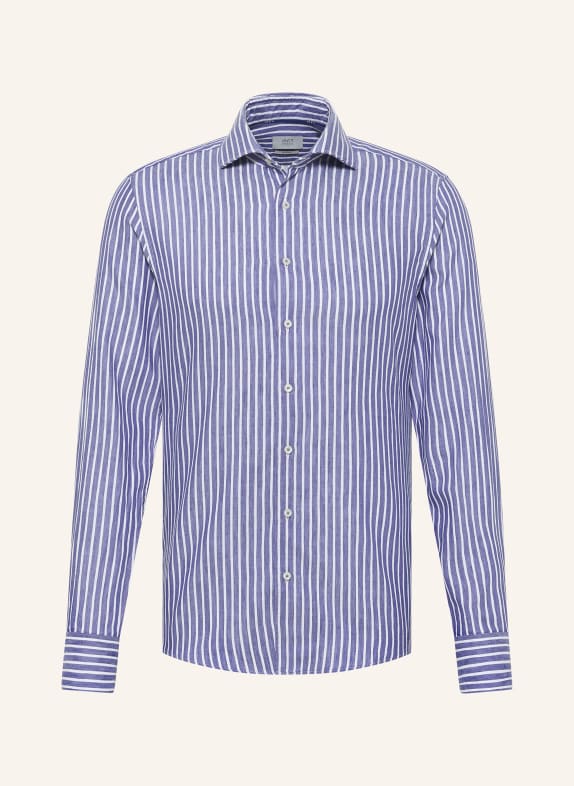 ETERNA 1863 Shirt slim fit with linen DARK BLUE/ WHITE