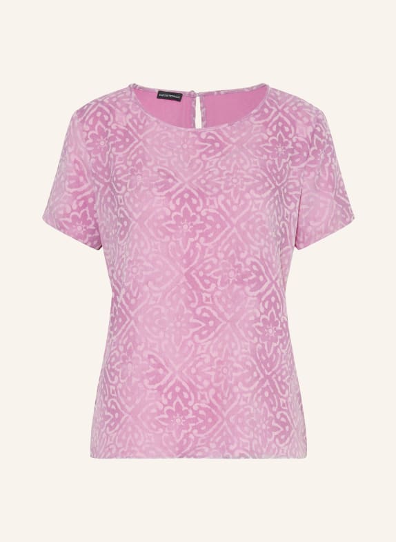 EMPORIO ARMANI Shirt blouse in silk PINK/ LIGHT PINK