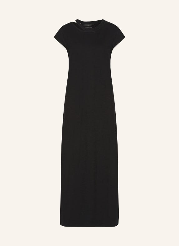 LANIUS Jersey dress with cut-out BLACK