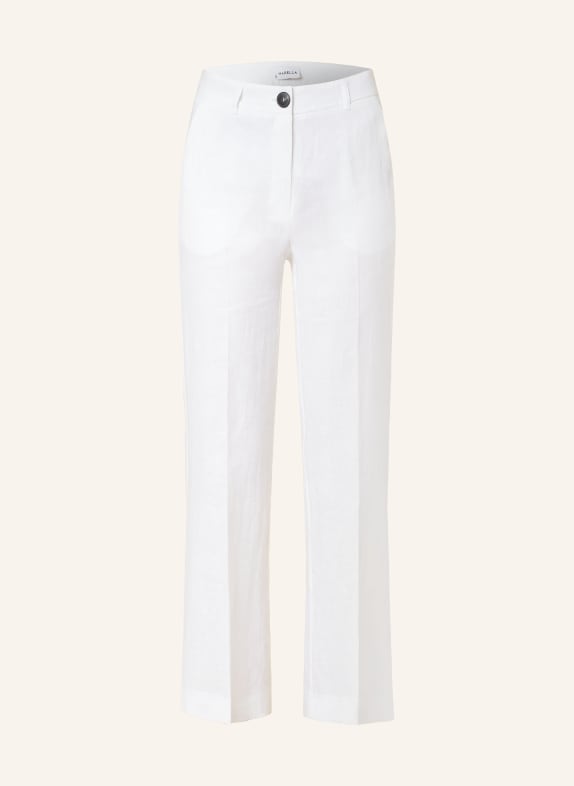 MARELLA Linen trousers MUSCHIO WHITE