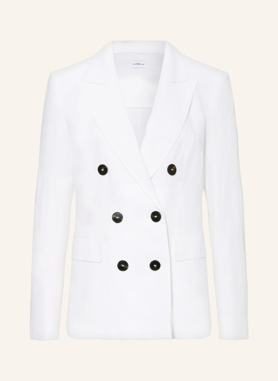 MARELLA Linen blazer AFIDE WHITE