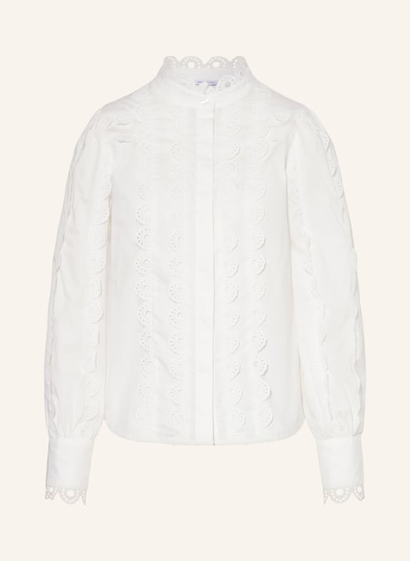 MRS & HUGS Blouse with broderie anglaise WHITE