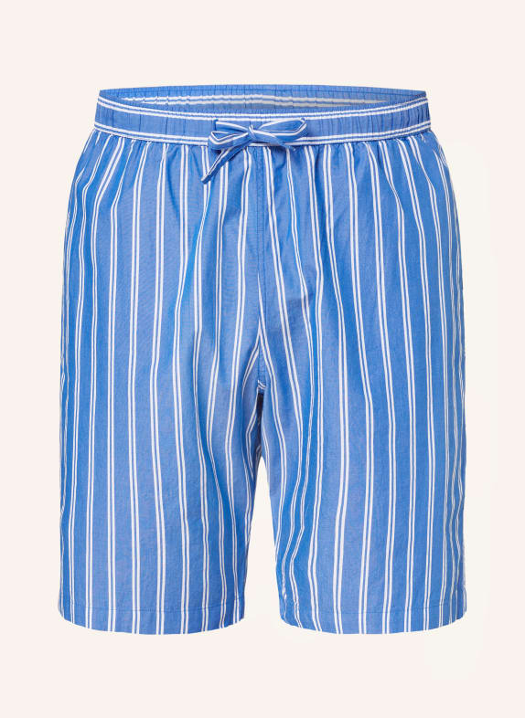 STROKESMAN'S Pajama shorts WHITE/ BLUE