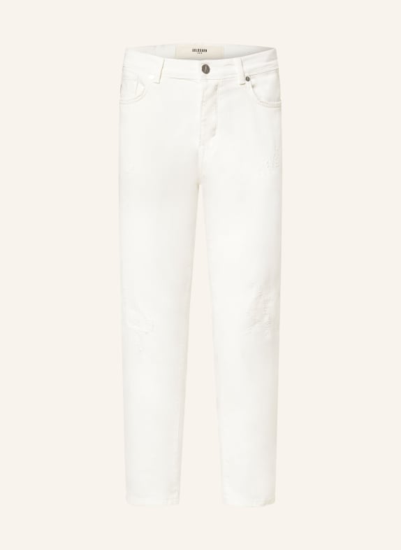 GOLDGARN DENIM Destroyed Jeans RHEINAU Tapered Fit 1000 WHITE