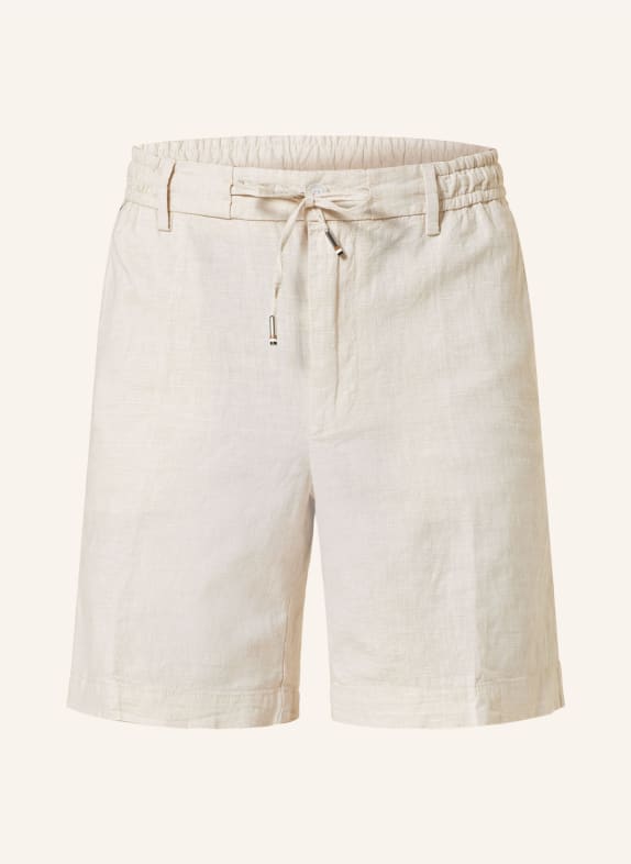BOSS Shorts KANE in jogger style regular fit with linen BEIGE