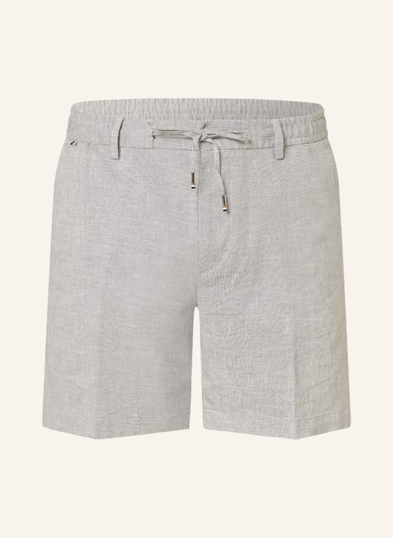 BOSS Shorts KANE in jogger style regular fit with linen DARK BLUE