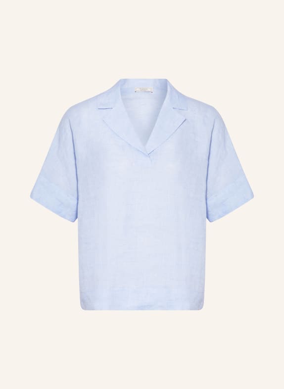 PESERICO Shirt blouse made of linen LIGHT BLUE