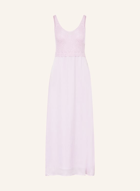 PESERICO Evening dress with sequins LIGHT PINK