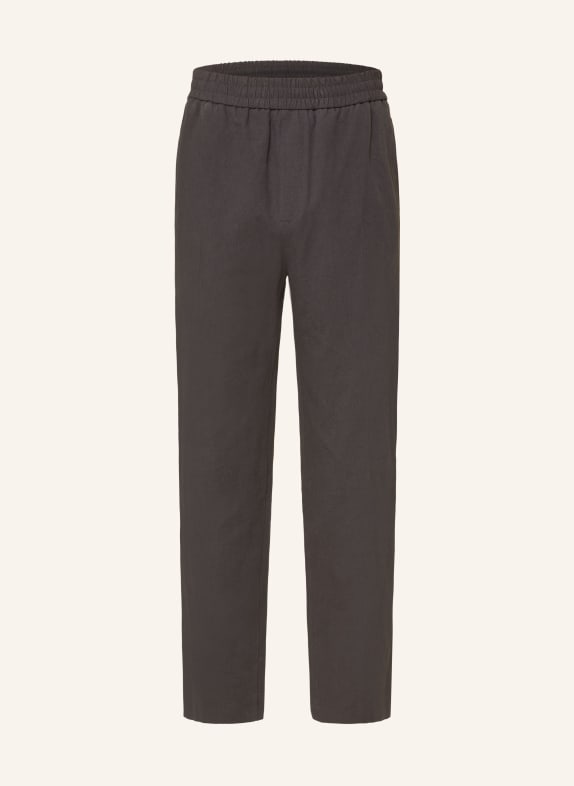 A.P.C. Jogger style pants PIETER in straight fit DARK GRAY